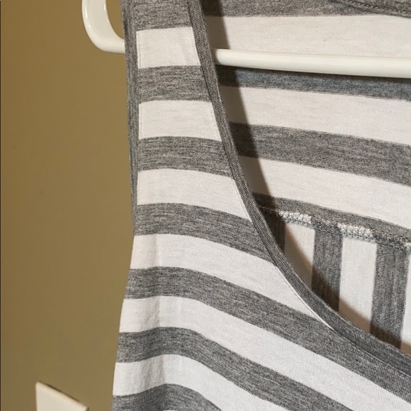 GAP Gray and White Striped Tank Top - Picture 2 of 5